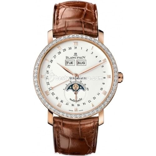 Blancpain Villeret Quantieme Complet Mens watch Unisex Automatic Rose gold 6263-2942-55B
