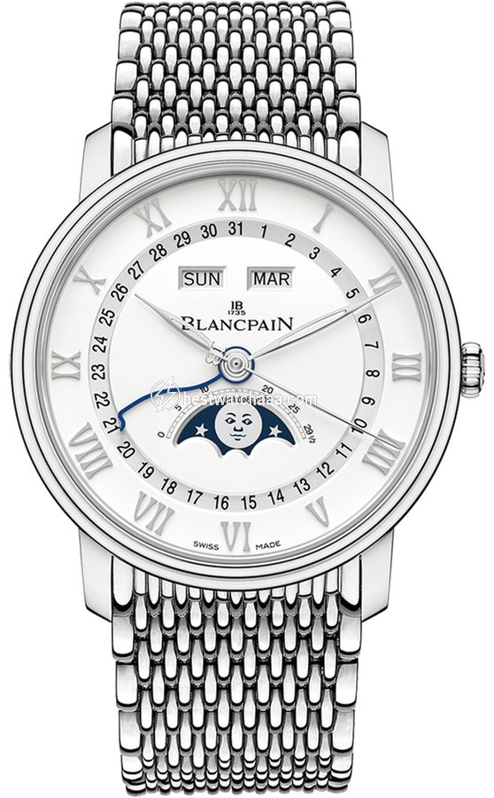 Blancpain Villeret Quantieme Complet Mens watch Unisex Automatic Steel 6654a-1127-mmb