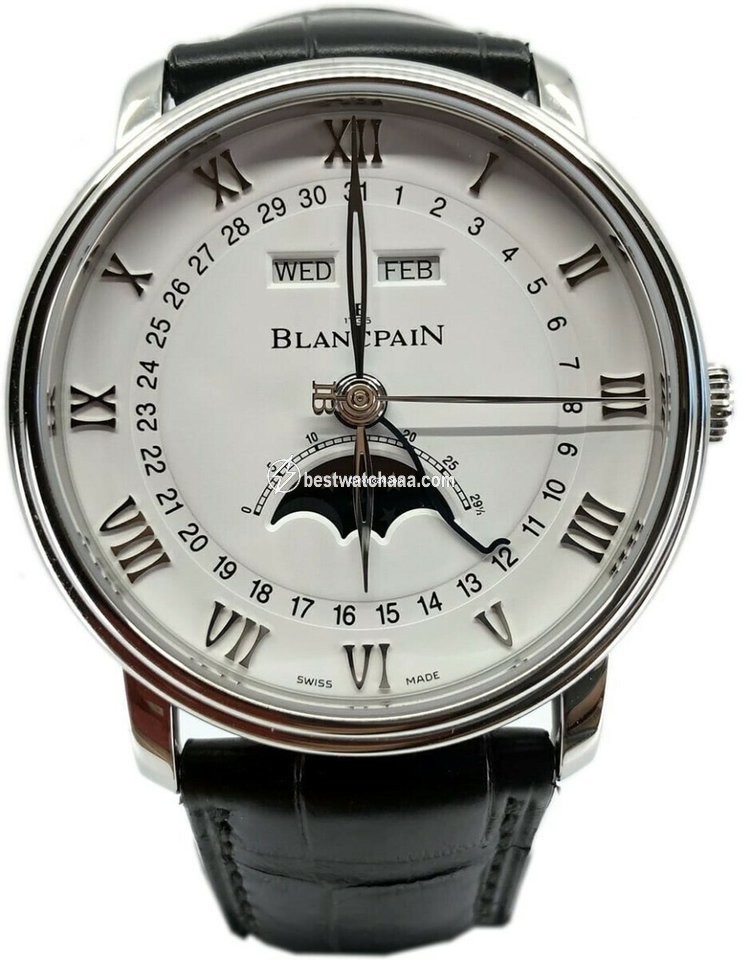 Blancpain Villeret Quantieme Complet Mens watch Unisex Automatic Steel 6654 1127 55B