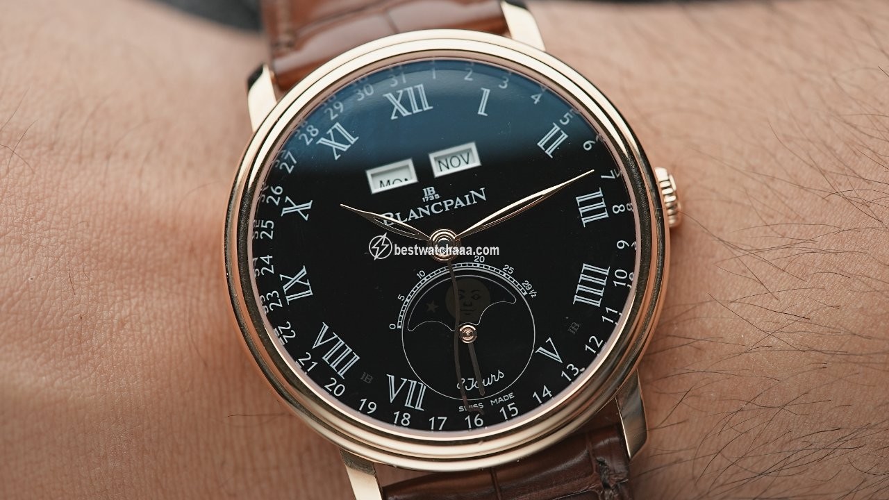 Blancpain Villeret Quantieme Complet Mens watch Unisex Automatic Rose gold 6639-3637-55b - gallery