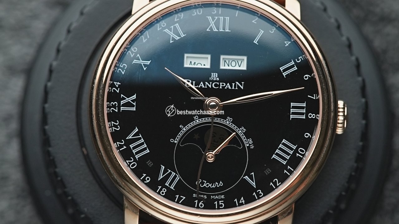 Blancpain Villeret Quantieme Complet Mens watch Unisex Automatic Rose gold 6639-3637-55b - gallery