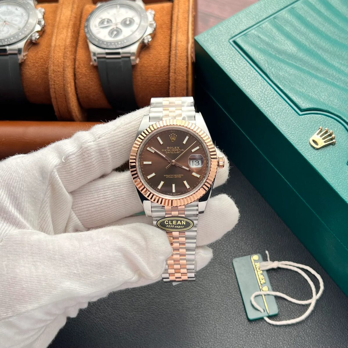 Superclone Rolex Datejust 41 mm Chocolate Dial 126331 Jubilee - gallery