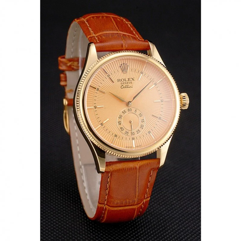Superclone Rolex Cellini 38mm Gold Dial REP016789 - gallery