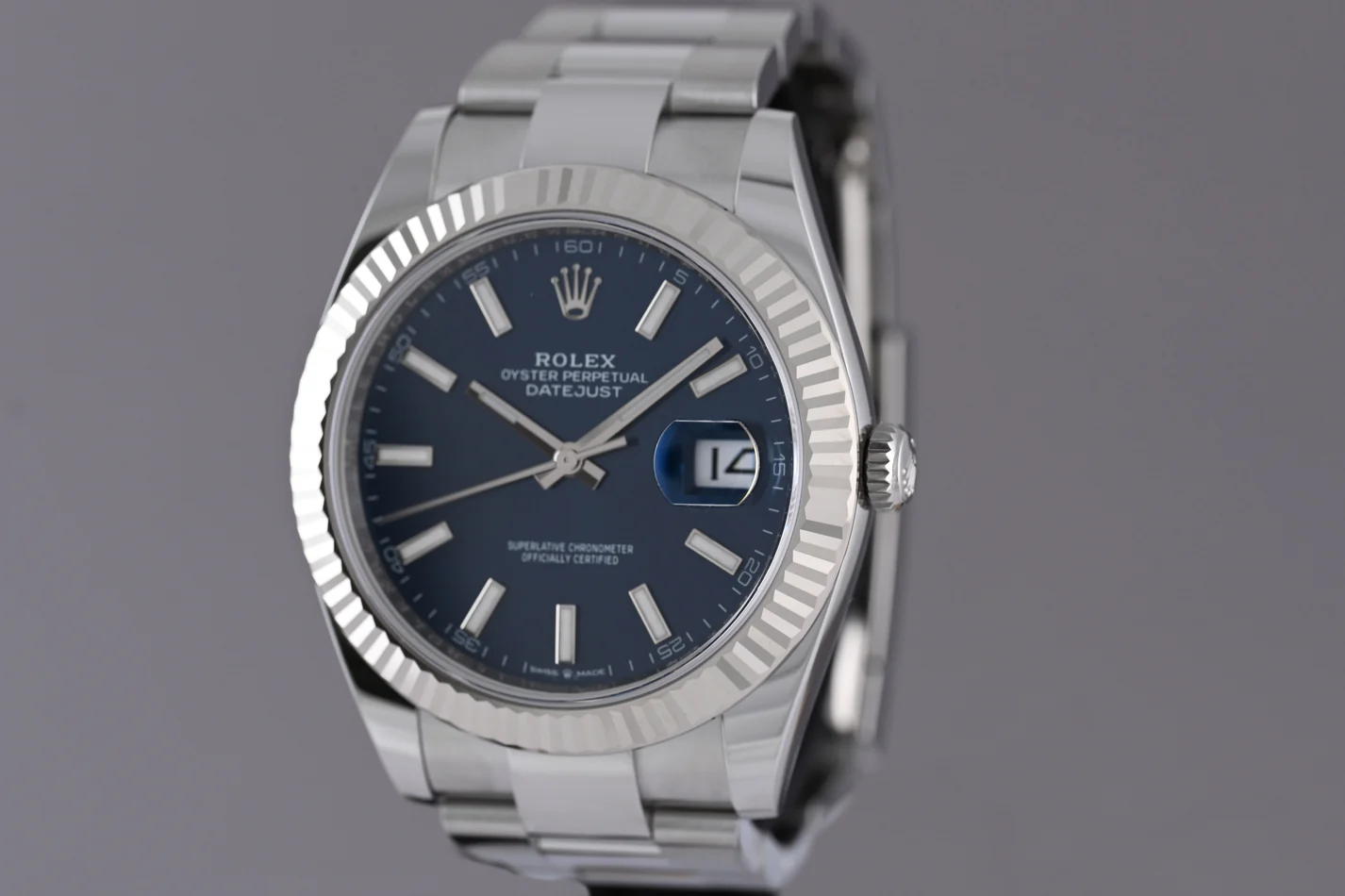 Rolex Datejust 41mm Blue Dial 126334 Oyster - gallery