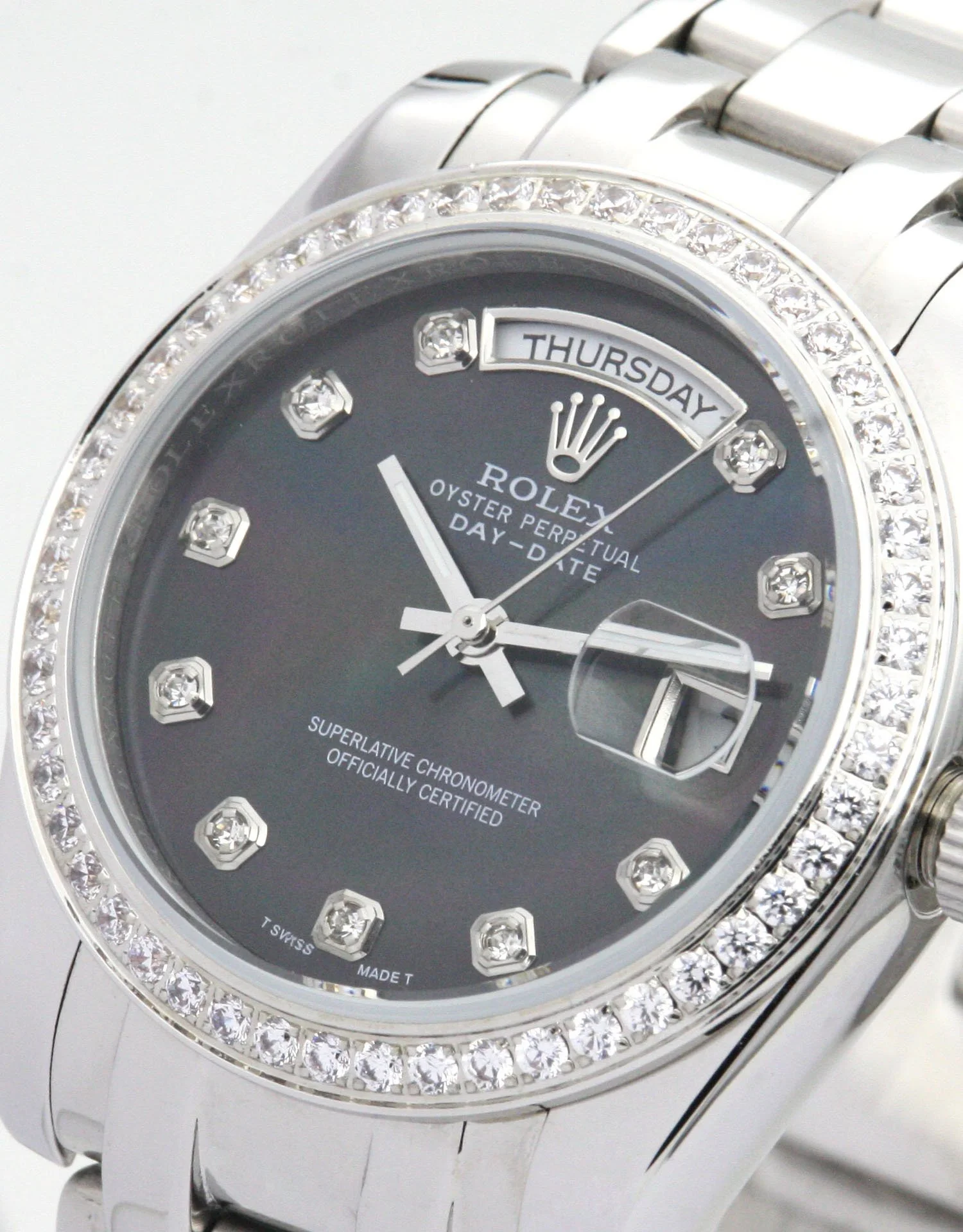 Rolex Day-Date 36mm Black Dial 118346 - gallery