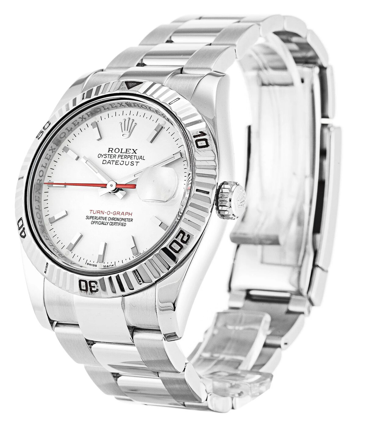 Rolex Datejust Turn-O-Graph 36mm White Dial 116264 - gallery