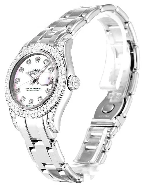 Rolex Pearlmaster 36mm Mother of Pearl   Pink Dial 80359 - gallery