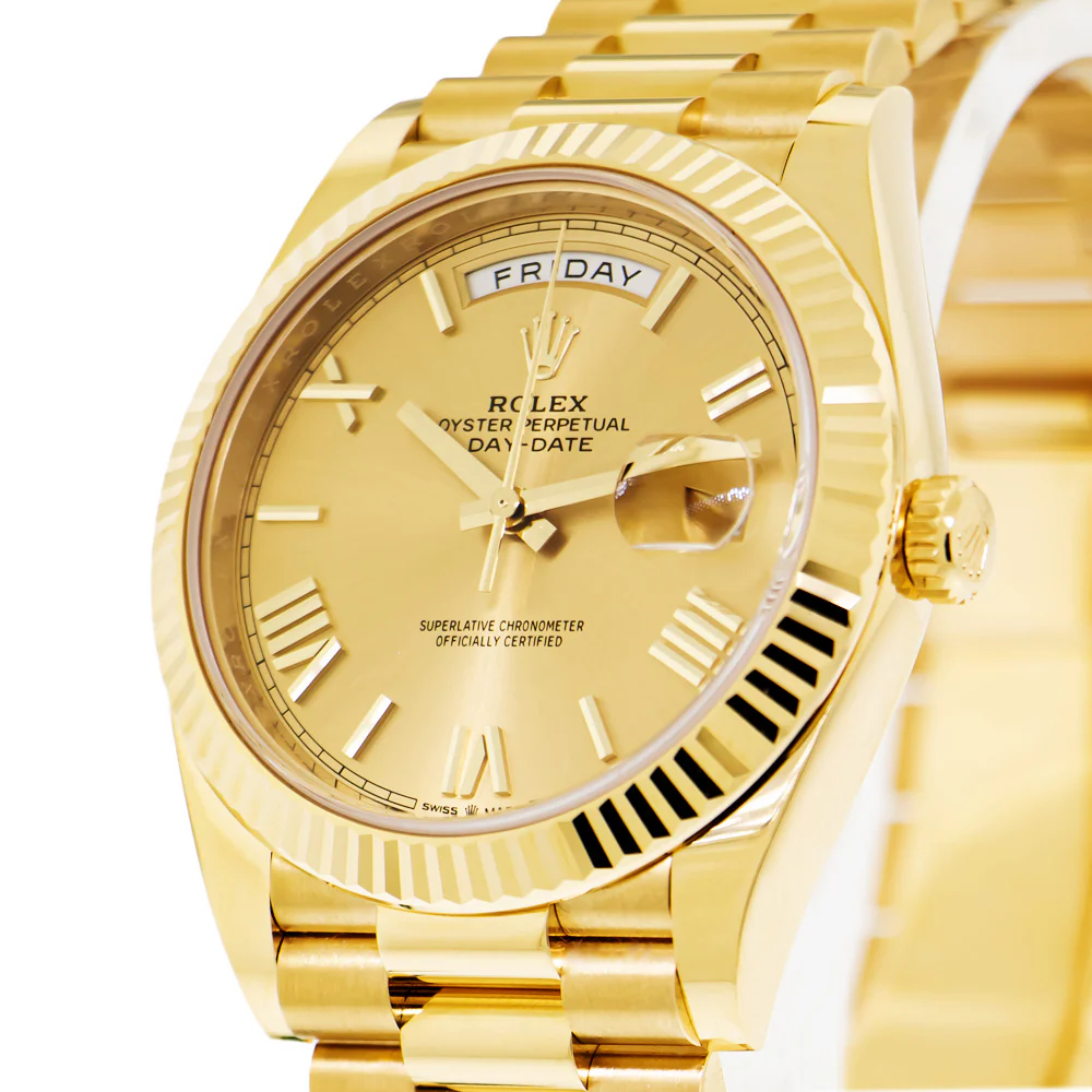 Superclone Rolex Day-Date 40 mm Roman Champagne Dial 228238 - gallery