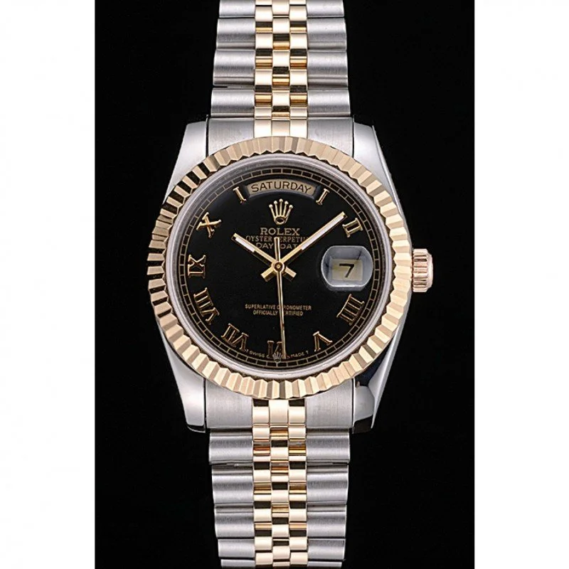 Superclone Rolex Day-Date 36mm Black Dial SRL78 - gallery