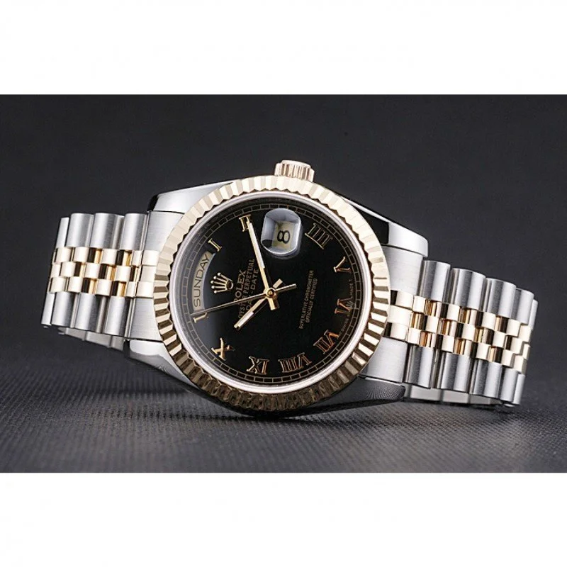 Superclone Rolex Day-Date 36mm Black Dial SRL78 - gallery