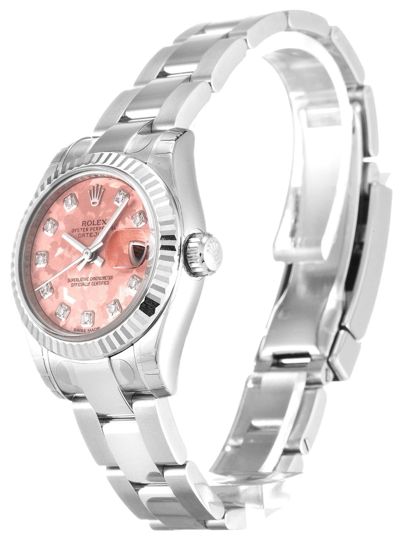 Rolex Lady-Datejust 26mm Gold Dust   Pink Dial 179174 - gallery