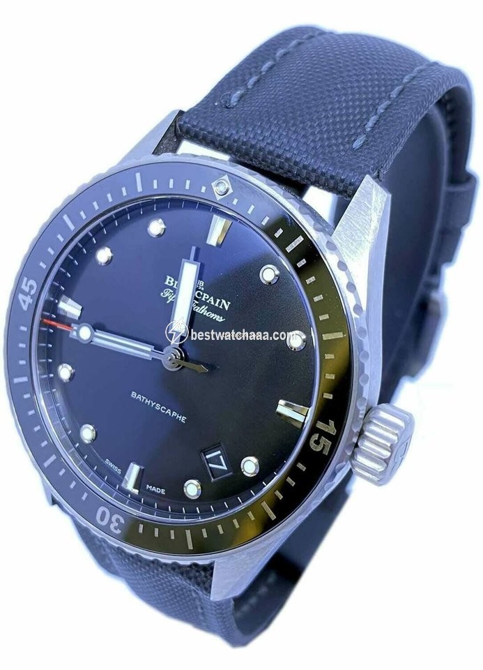 Blancpain Fifty Fathoms Bathyscaphe Mens watch Unisex Automatic Titanium 5000 1230 B52A - gallery