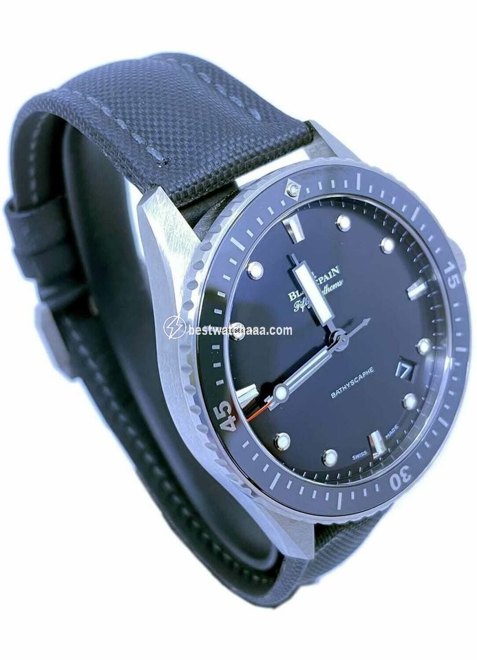 Blancpain Fifty Fathoms Bathyscaphe Mens watch Unisex Automatic Titanium 5000 1230 B52A - gallery
