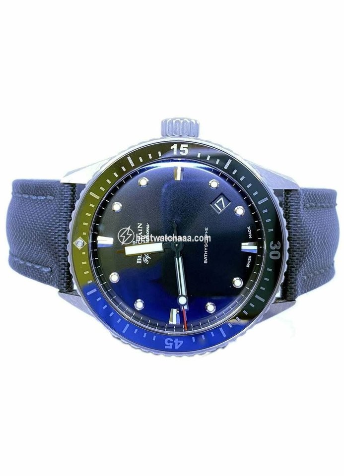 Blancpain Fifty Fathoms Bathyscaphe Mens watch Unisex Automatic Titanium 5000 1230 B52A - gallery