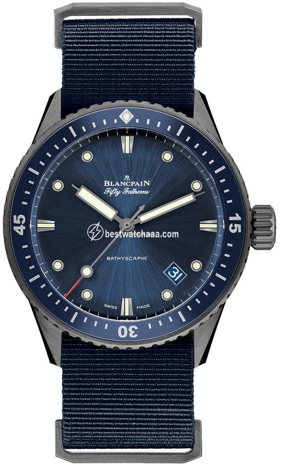 Blancpain Fifty Fathoms Bathyscaphe Mens watch Unisex Automatic Ceramic 5000-0240-naoa