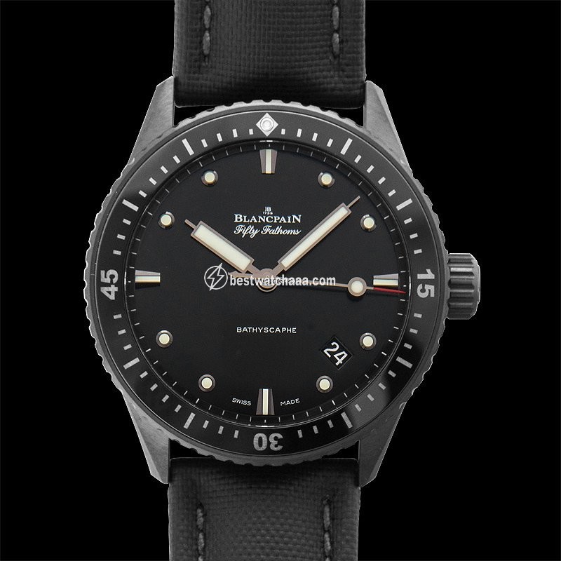 Blancpain Fifty Fathoms Bathyscaphe Mens watch Unisex Automatic Ceramic 5000-0130-B52 A