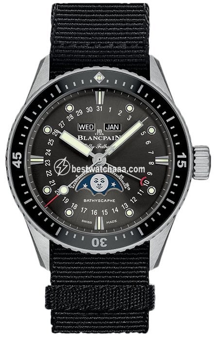Blancpain Fifty Fathoms Bathyscaphe Mens watch Unisex Automatic Steel 5054-1110-naba