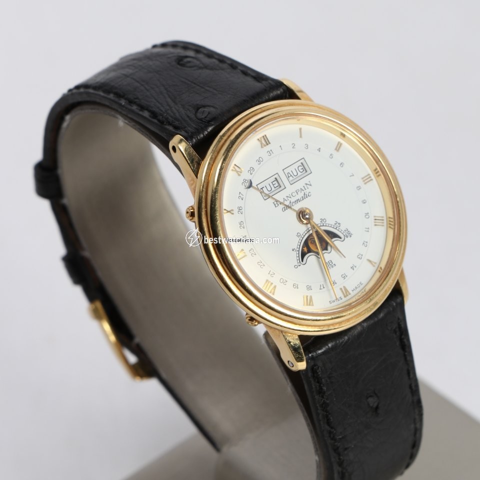 Blancpain Villeret Moonphase Womens watch Automatic Yellow gold 6595-1141-55 - gallery
