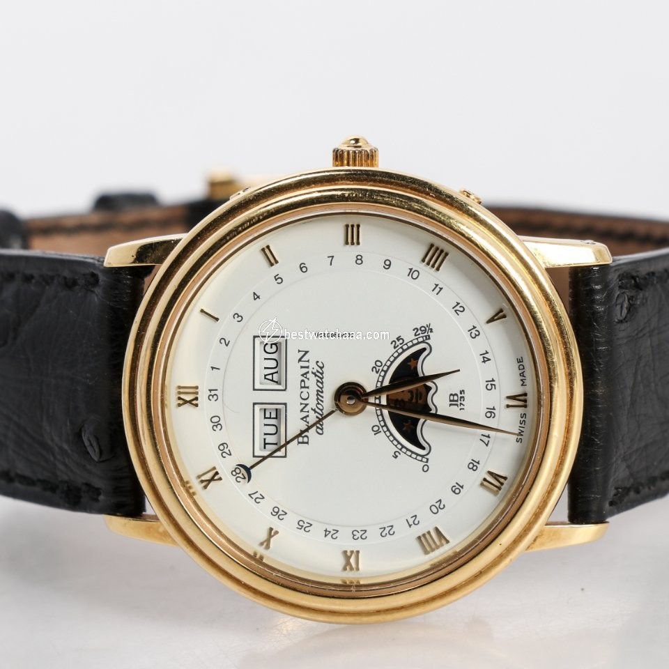 Blancpain Villeret Moonphase Womens watch Automatic Yellow gold 6595-1141-55 - gallery
