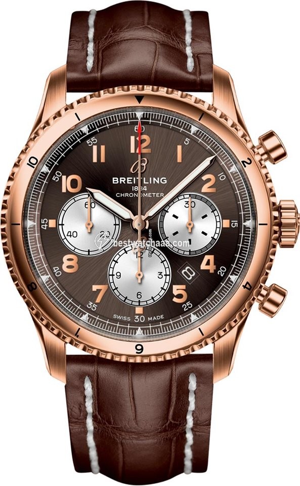 Breitling Aviator 8 Mens watch Unisex Automatic Rose gold rb0119131q1p1