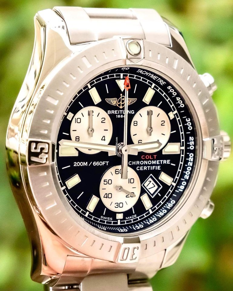 Breitling Colt Chronograph Mens watch Unisex Quartz Steel A7338811 BD43 - gallery