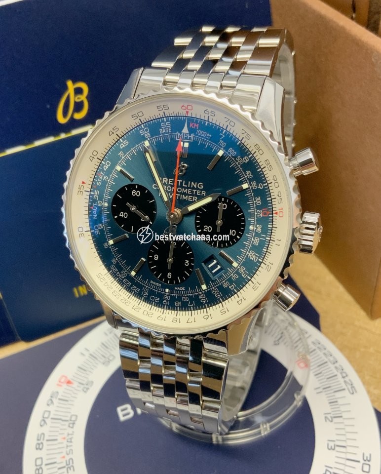 Breitling Navitimer 1 B01 Chronograph 43 Mens watch Unisex Automatic Steel AB0121211C1A1 - gallery