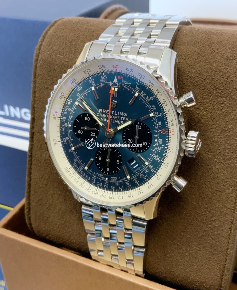 Breitling Navitimer 1 B01 Chronograph 43 Mens watch Unisex Automatic Steel AB0121211C1A1 - gallery