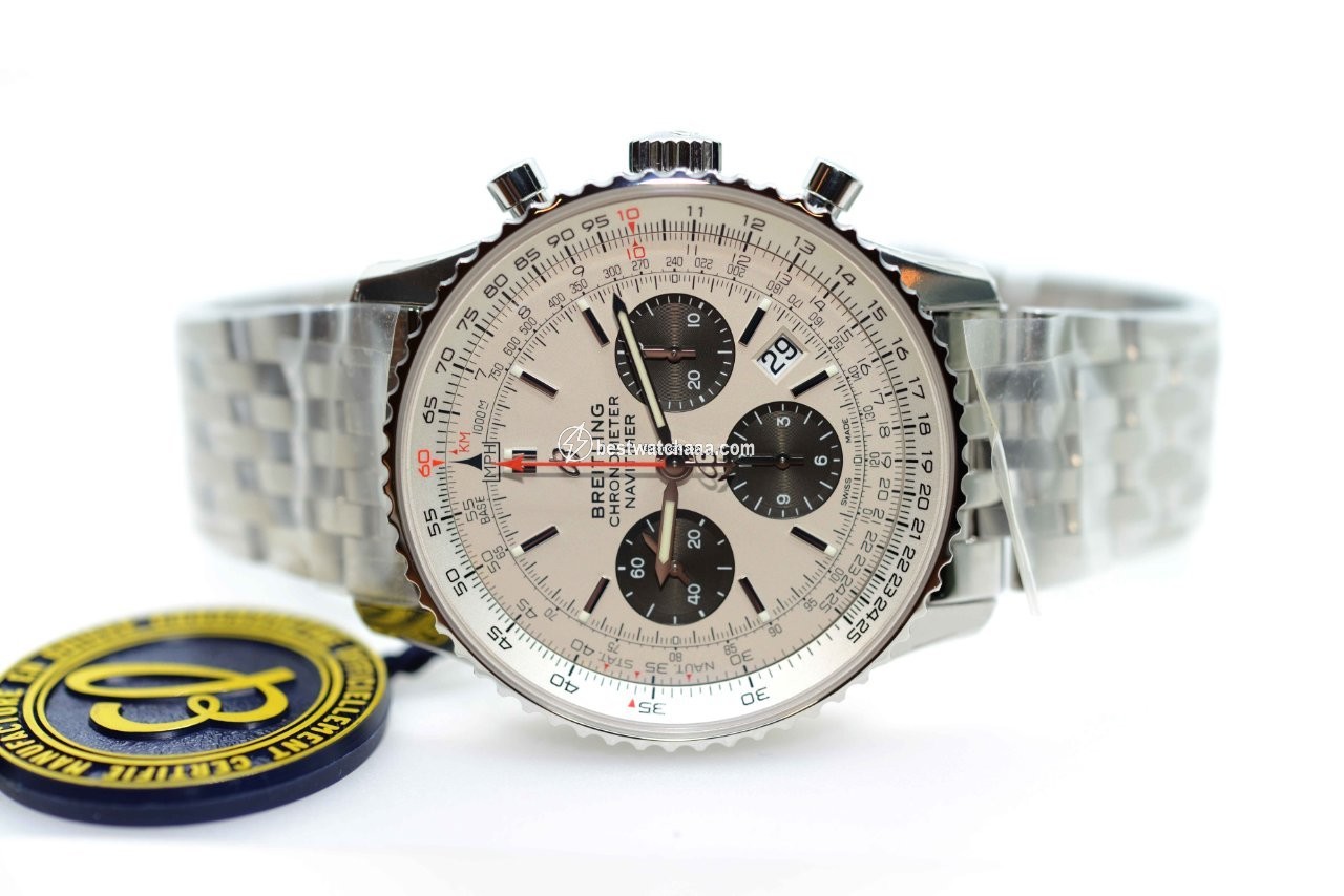 Breitling Navitimer 1 B01 Chronograph 43 Mens watch Unisex Automatic Steel AB0121211G1A1 - gallery