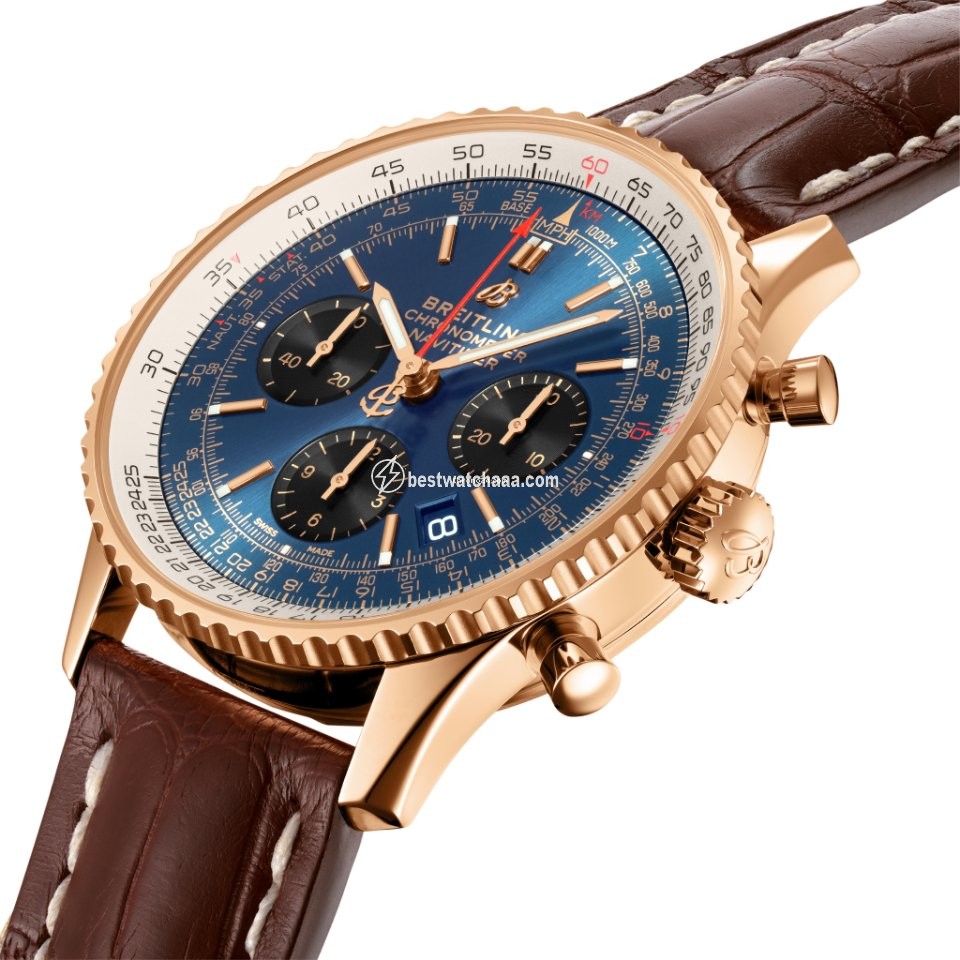 Breitling Navitimer 1 B01 Chronograph 43 Mens watch Unisex Automatic Red gold RB0121211C1P4 - gallery