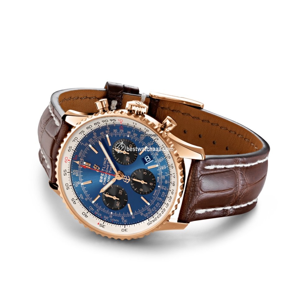 Breitling Navitimer 1 B01 Chronograph 43 Mens watch Unisex Automatic Red gold RB0121211C1P2 - gallery