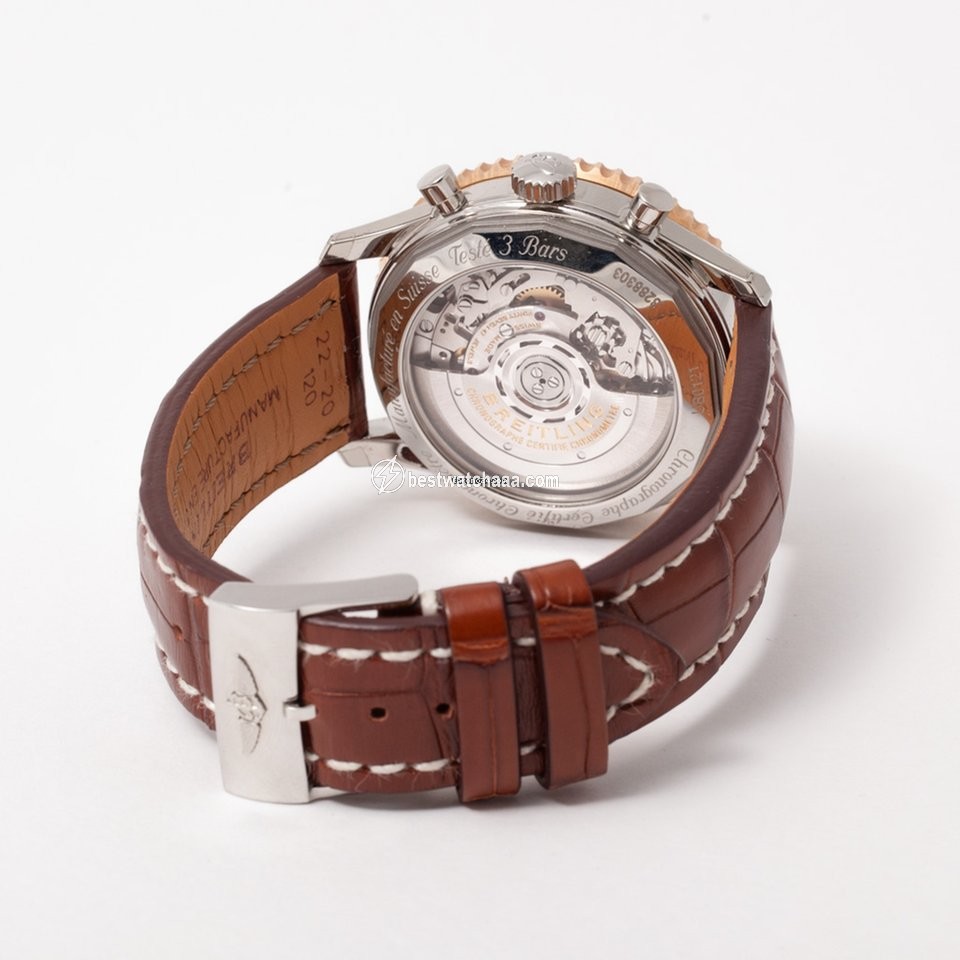 Breitling Navitimer 1 B01 Chronograph 43 Mens watch Unisex Automatic Gold Steel UB0121211F1P1 - gallery