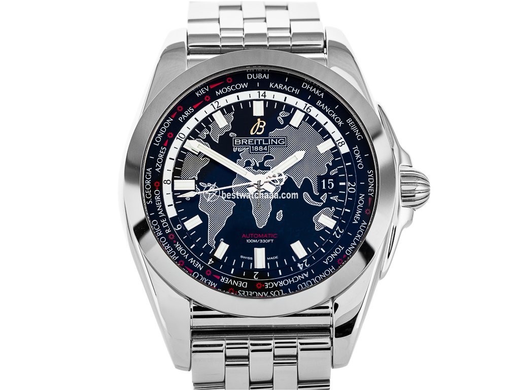 Breitling Galactic Unitime Mens watch Unisex Automatic Steel WB3510U4 BD94 375A