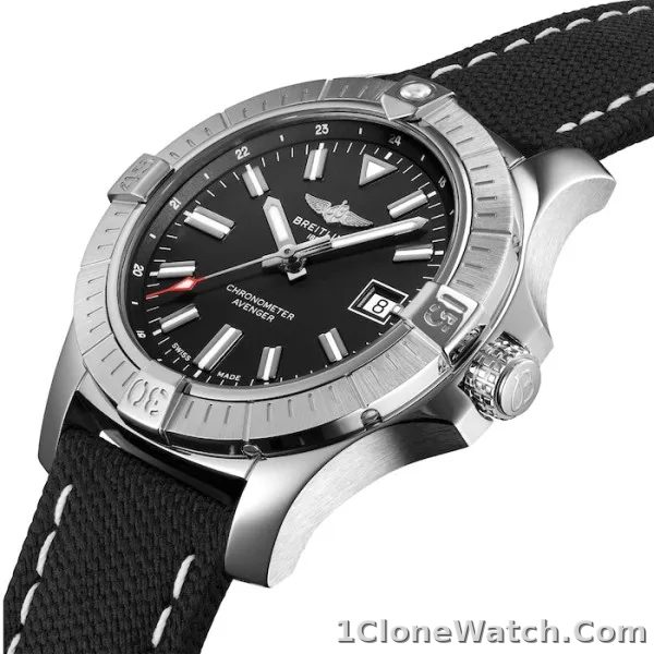 Breitling Avenger Men Automatic Black Fabric Watch A17318101B1X2