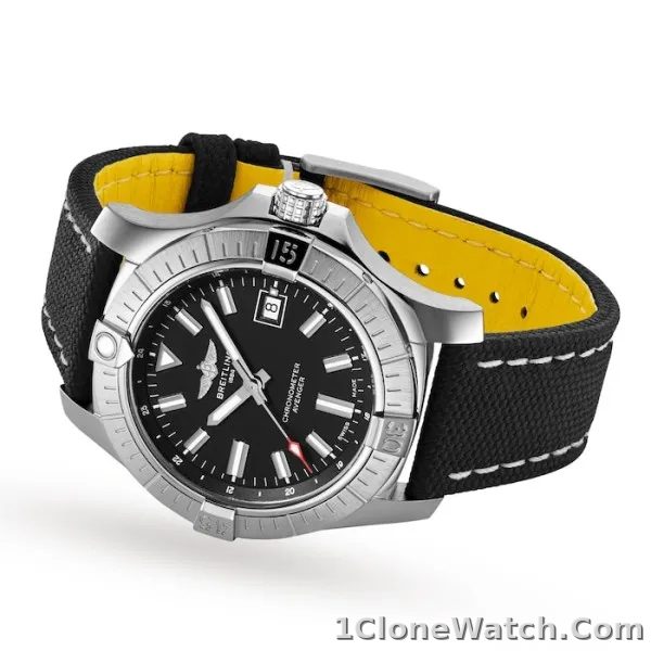 Breitling Avenger Men Automatic Black Fabric Watch A17318101B1X2