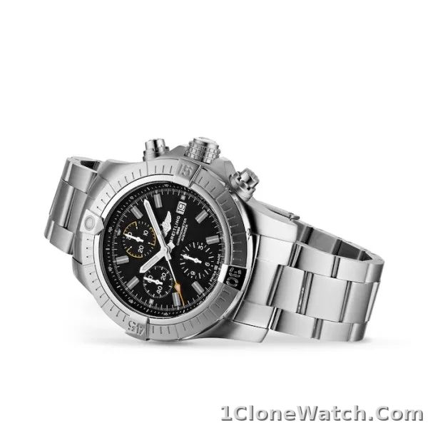 Breitling Avenger Men Automatic Black Stainless Steel Watch A13317101B1A1