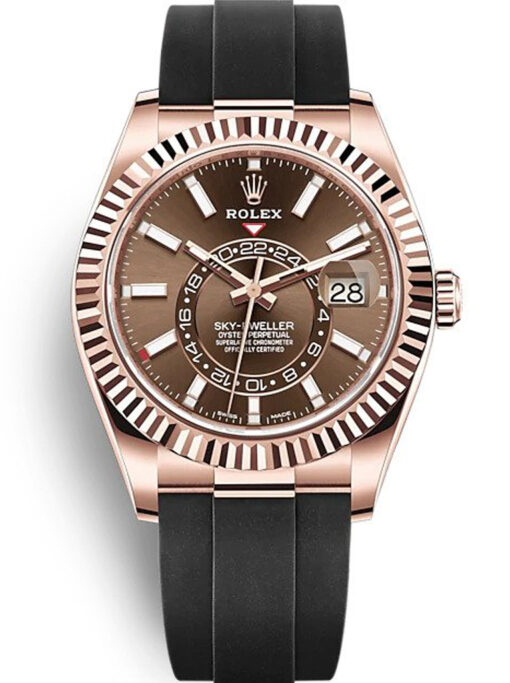 Rolex Sky-Dweller 42mm Chocolate Dial 326235 Super Clone