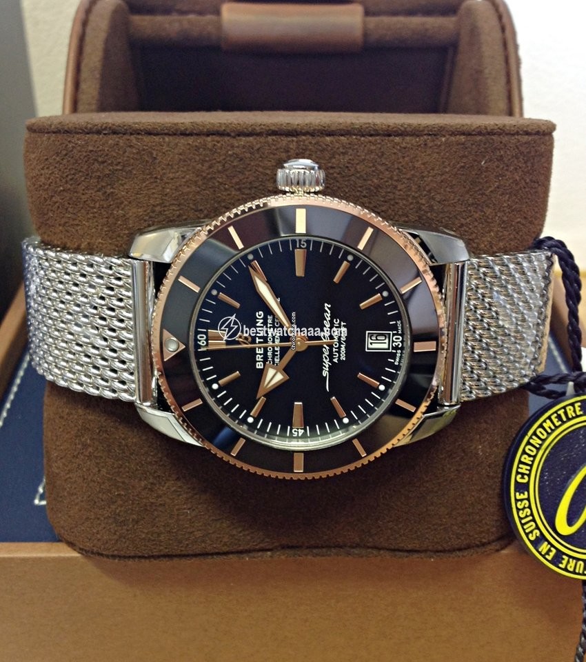 Breitling Superocean Heritage II 42 Mens watch Unisex Automatic Gold Steel UB2010121B1A1 - gallery