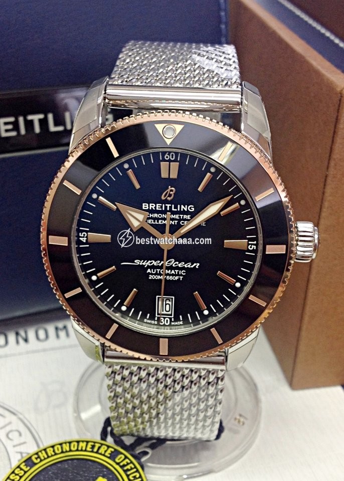 Breitling Superocean Heritage II 42 Mens watch Unisex Automatic Gold Steel UB2010121B1A1 - gallery