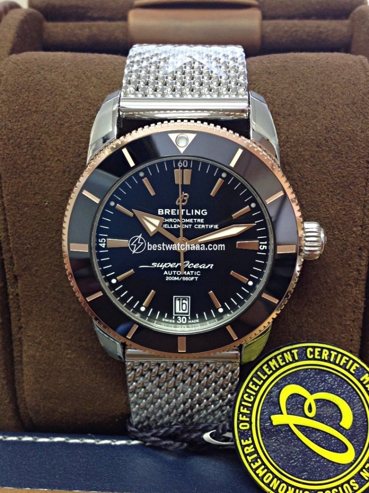 Breitling Superocean Heritage II 42 Mens watch Unisex Automatic Gold Steel UB2010121B1A1 - gallery