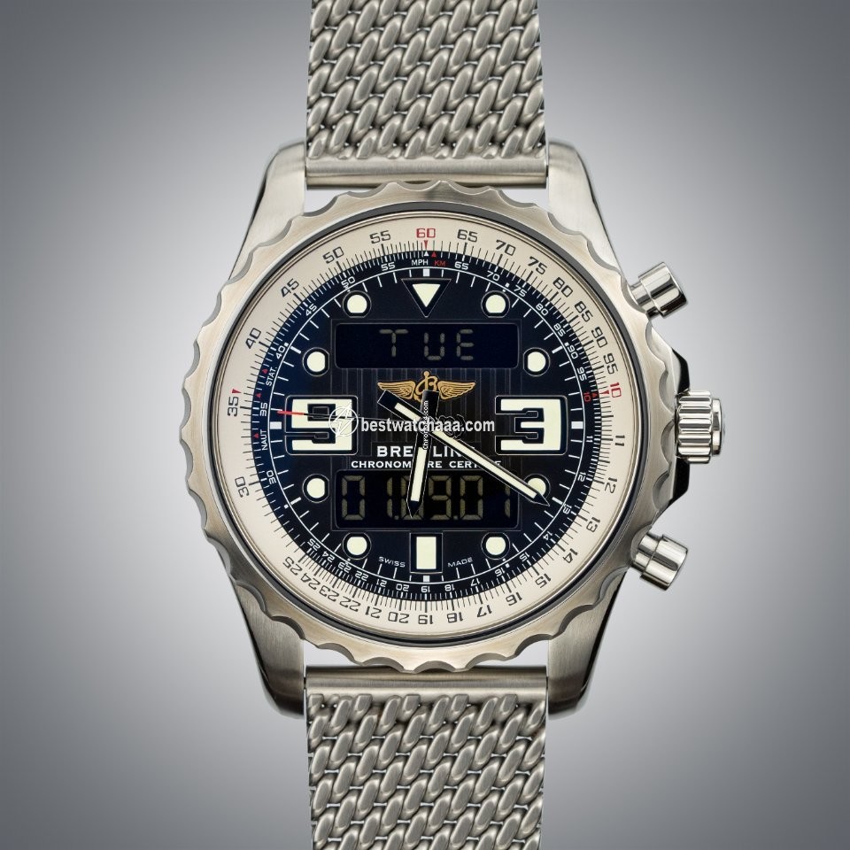 Breitling Chronospace Mens watch Unisex Quartz Steel A7836534 BA26