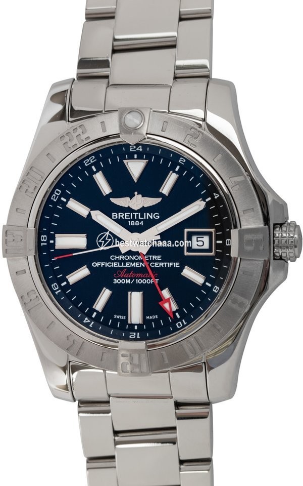 Breitling Avenger II GMT Mens watch Unisex Automatic Steel A3239011 BC35