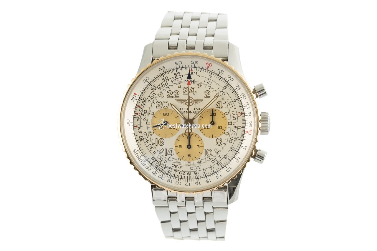 Breitling Navitimer Cosmonaute Mens watch Unisex Manual winding Gold Steel D12022 - gallery