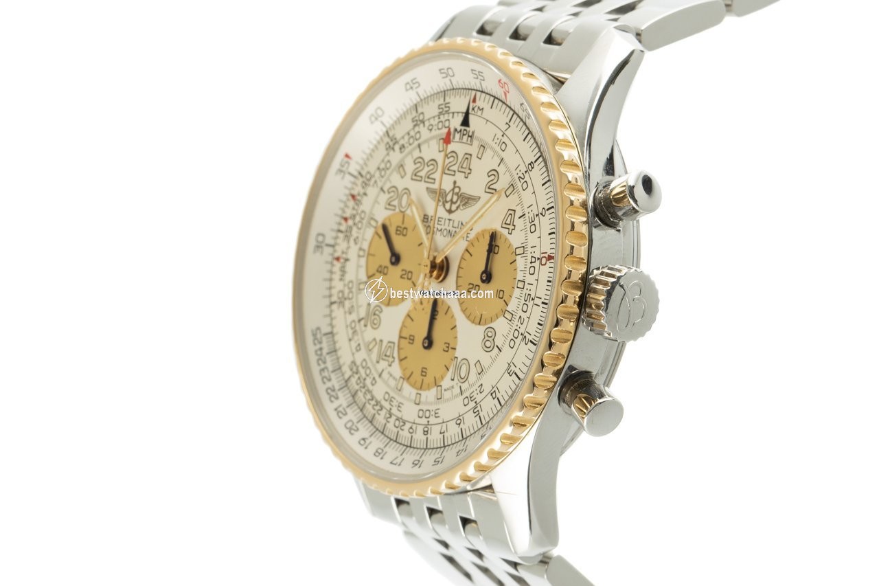 Breitling Navitimer Cosmonaute Mens watch Unisex Manual winding Gold Steel D12022 - gallery
