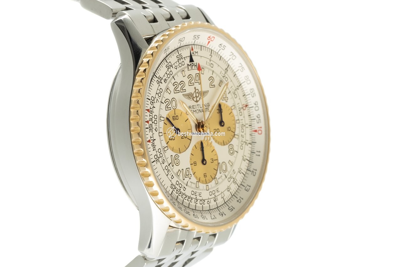 Breitling Navitimer Cosmonaute Mens watch Unisex Manual winding Gold Steel D12022 - gallery