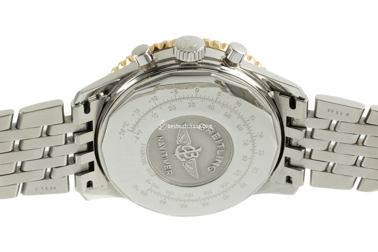 Breitling Navitimer Cosmonaute Mens watch Unisex Manual winding Gold Steel D12022 - gallery