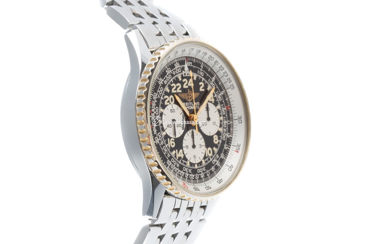 Breitling Navitimer Cosmonaute Mens watch Unisex Manual winding Gold Steel B12019 - gallery