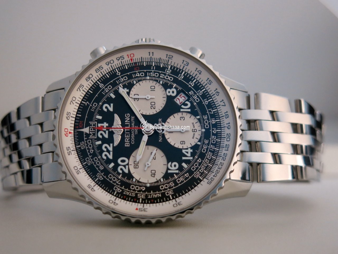 Breitling Navitimer Cosmonaute Mens watch Unisex Manual winding Steel AB021012 BB59 - gallery