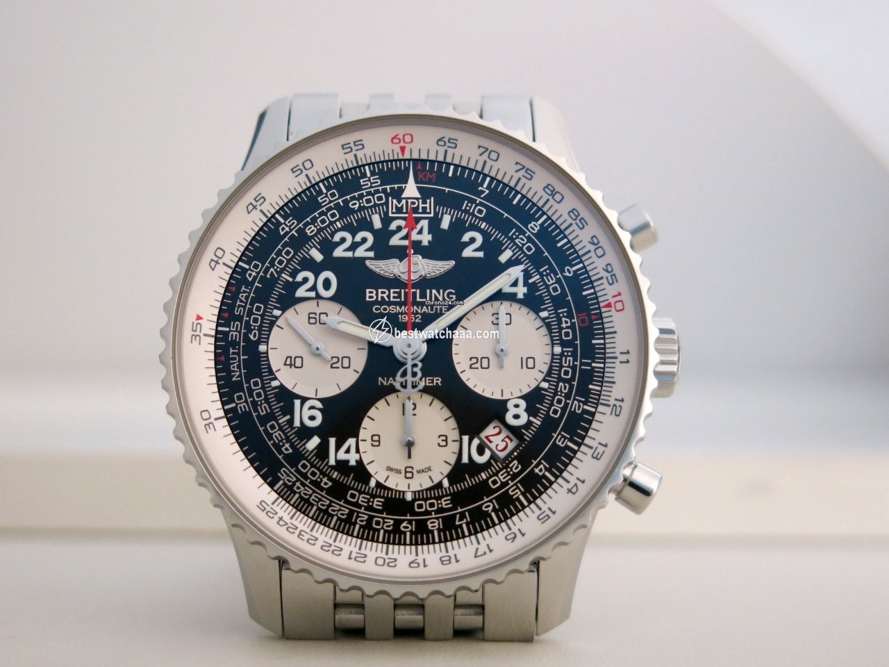 Breitling Navitimer Cosmonaute Mens watch Unisex Manual winding Steel AB021012 BB59 - gallery