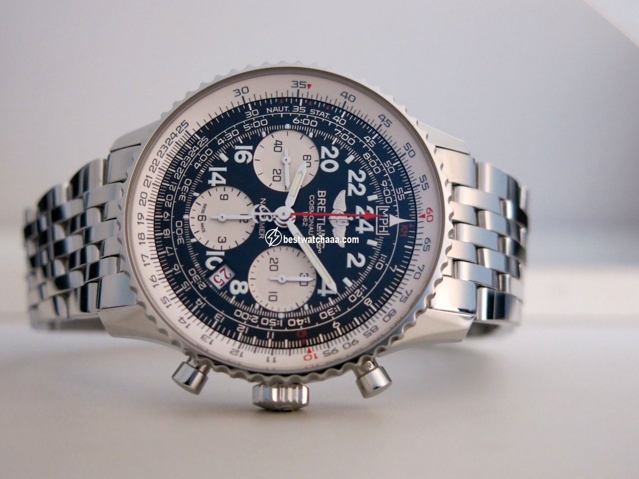 Breitling Navitimer Cosmonaute Mens watch Unisex Manual winding Steel AB021012 BB59 - gallery