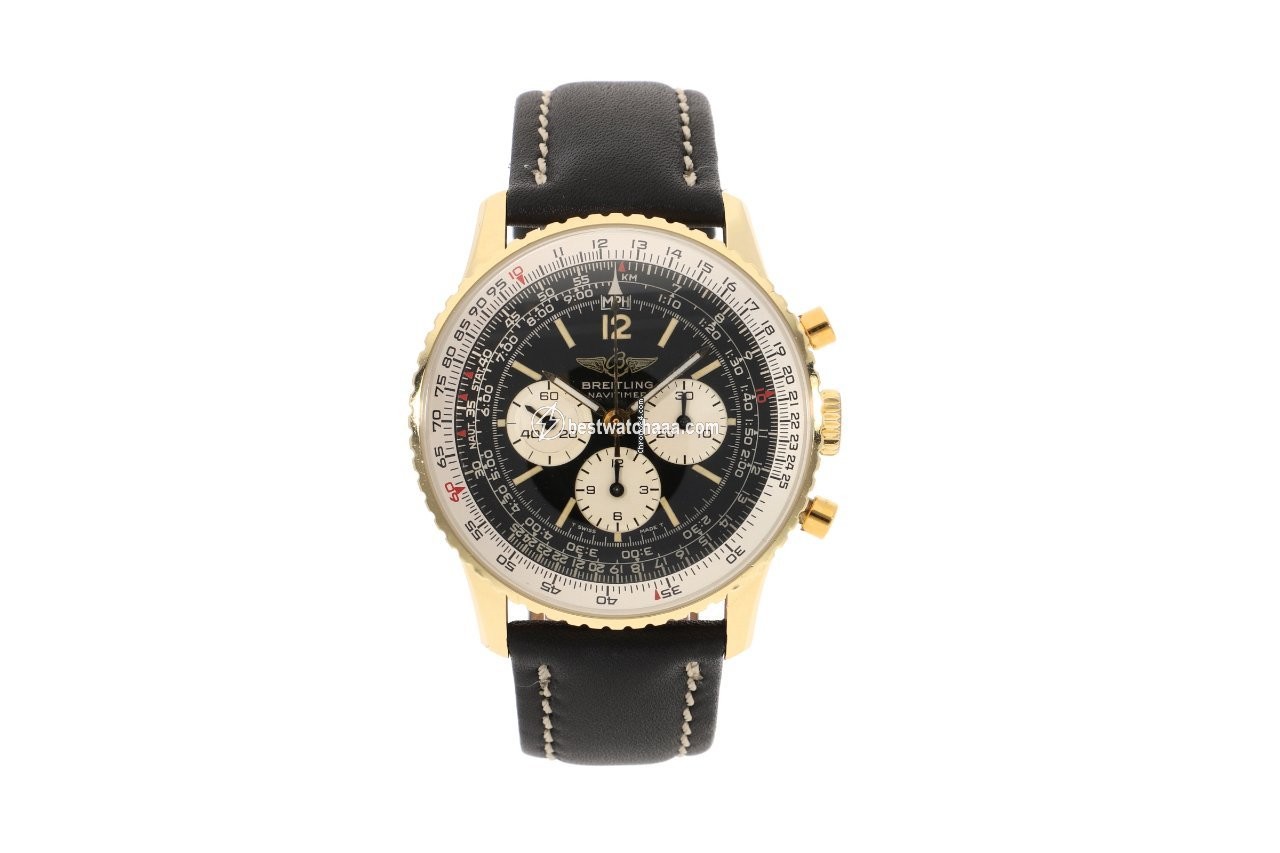 Breitling Navitimer Cosmonaute Mens watch Unisex Manual winding Yellow gold 81600 - gallery